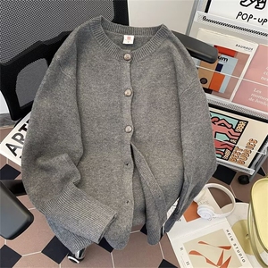 秋季新款韩系休闲百搭显瘦软糯高级感针织开衫  GM378 P68图片