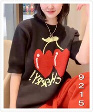 2022年春季新品樱桃七分袖，其它，木橙紫 MC·Z