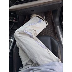 B221美式ins高街暗黑纯色网状拉链休闲裤LK24211-特P38控68，男装休闲裤，电商B221