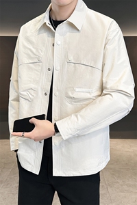 店主风新款夹克外套男春秋休闲百搭时尚翻领男士夹克N811-P75图片