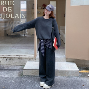 现货-春季新款灰色休闲两件套203-9525-P165-K248图片
