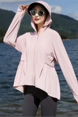 （现货）冰丝凉感防晒衣女新款户外防紫外线轻薄透气防晒服外套，女装防晒衣，韩蔻秀