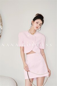 Nana- goddess 夏季新款华夫格少女套装,女装职业装,DUOLINE(2F)