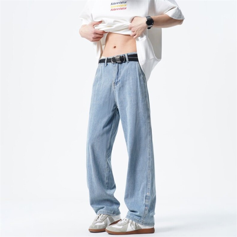 【跑量款，大货已出】宽松直筒水洗牛仔裤男 A080-255-特P30元图片