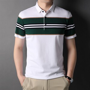 BJ38203男式2023年夏季新款T恤衫男短袖翻领休闲体恤P63,男装T恤,电商B360