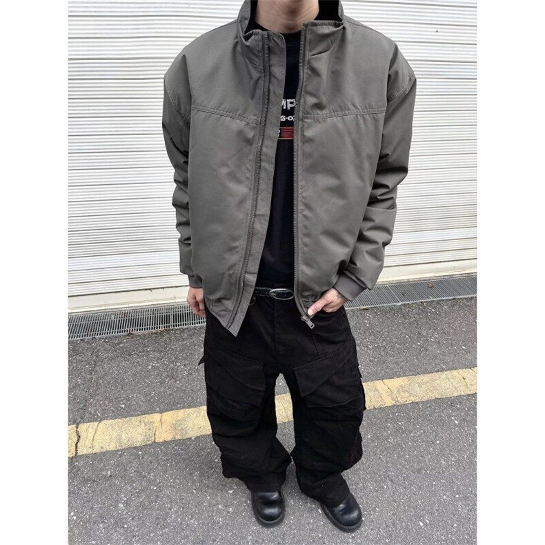 W9399-P60网图现货新款美式高街潮流立领夹克外套棒球服,男装夹克,星座1608-2