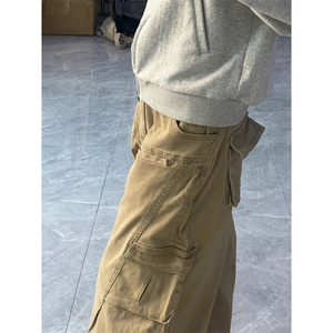 现货！cleanfit高街阔腿工装牛仔裤（纯棉成品水洗）RH12-P78
