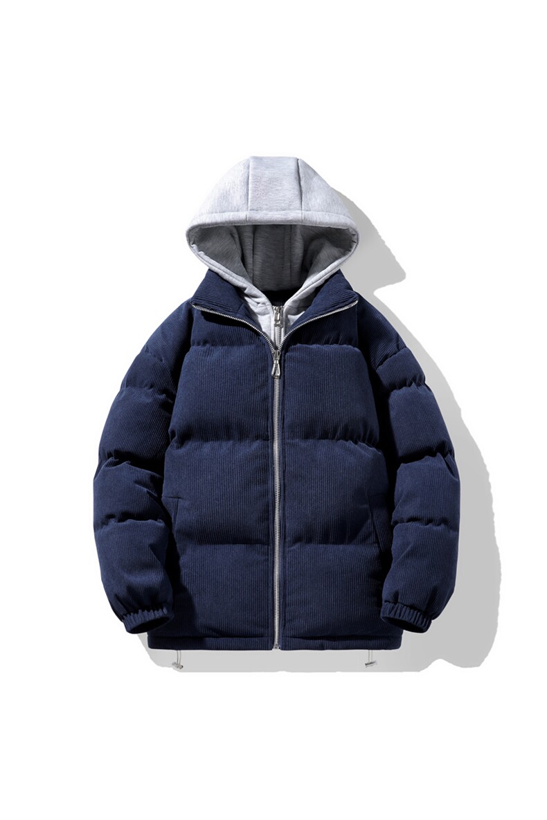 226-P100冬季灯芯绒假两件情侣款式vibe宽松棉衣棉袄,男装棉衣,星座109