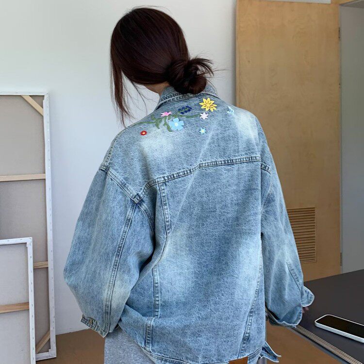 春秋情侣款牛仔外套夹克潮流宽松韩版港风新款休闲百搭衣服褂子衣,男装工装外套,星座302B