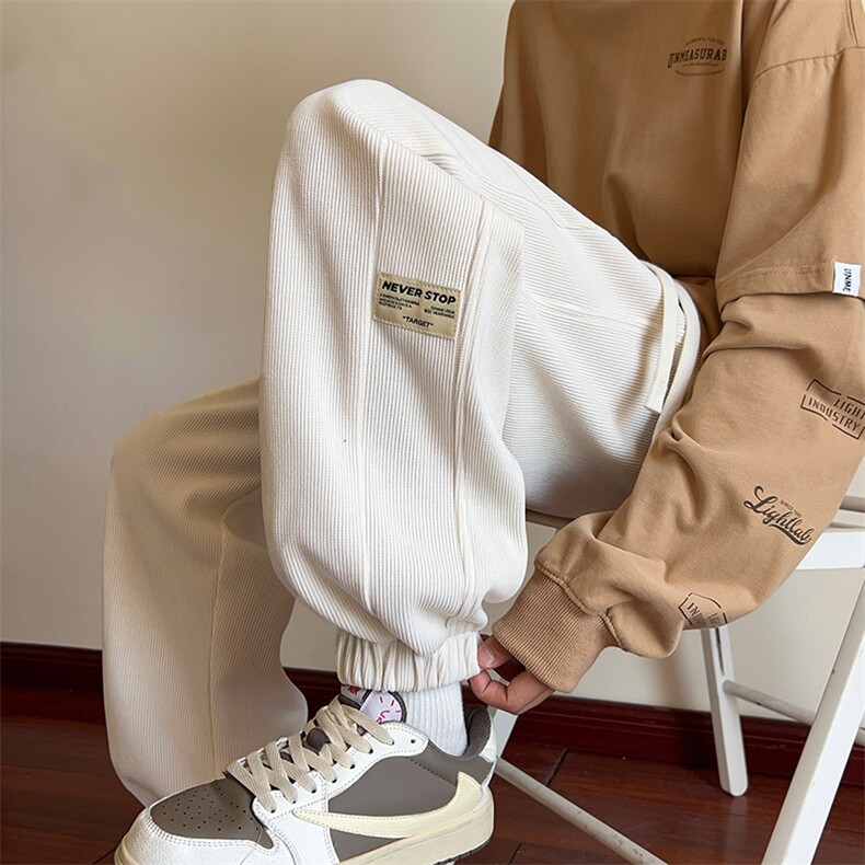 供抖音高品质谁卖谁爆休闲裤男裤子束脚裤416B-1-KL701-P50限68，男装休闲裤，星座416B-1