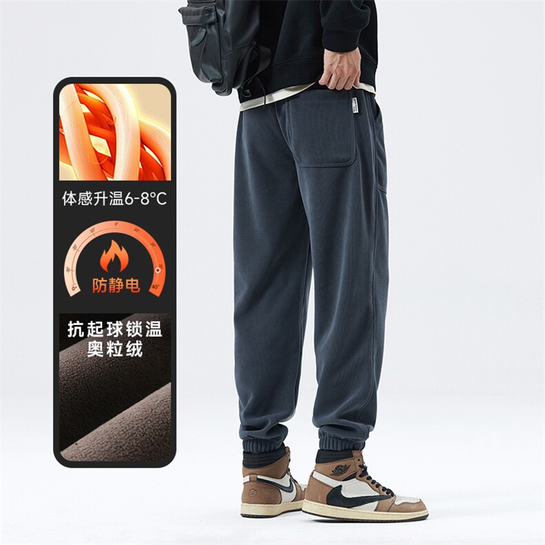A178-1DY527AP85奥粒绒秋冬季美式休闲卫裤,男装休闲裤,电商A178-1