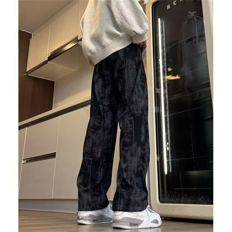 1506-1/K1461/P34新款宽松休闲裤男韩版潮流百搭裤子男女,男装休闲裤,星座1506-1