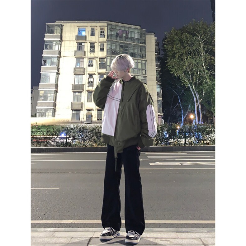 高街vibe纯黑色牛仔裤男款夏季修身直筒弹力微喇叭裤 控价68图片