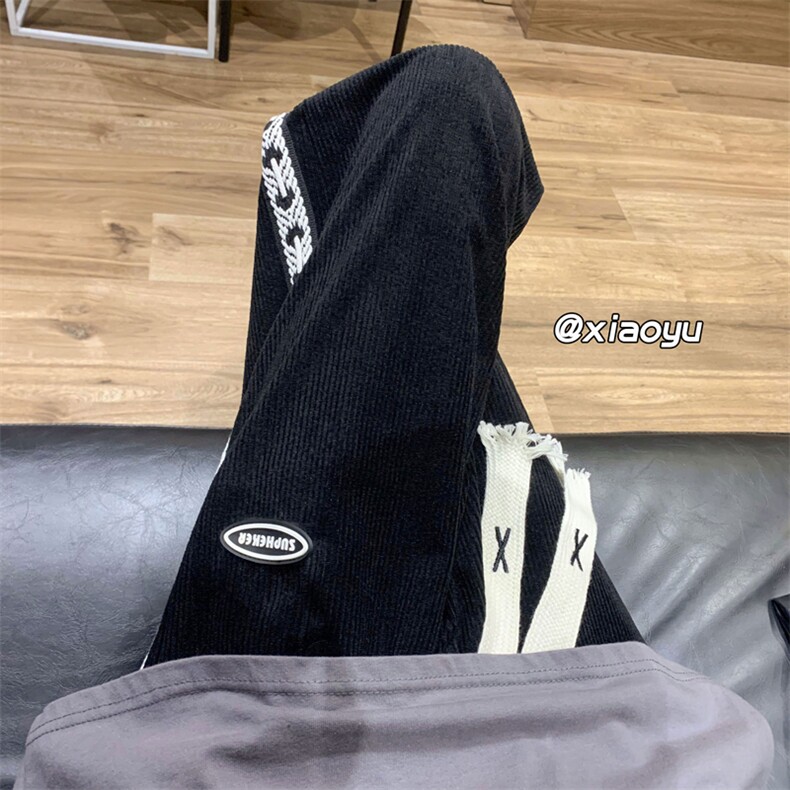 XZ616秋季新款百搭灯芯绒织带贴标拖地裤TY417P55控68,男装休闲裤,星座512A（原616）