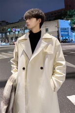 秋冬新款毛呢大衣男中长款呢子风衣外套宽松MN9880/P100加棉P110，男装风衣，电商B316