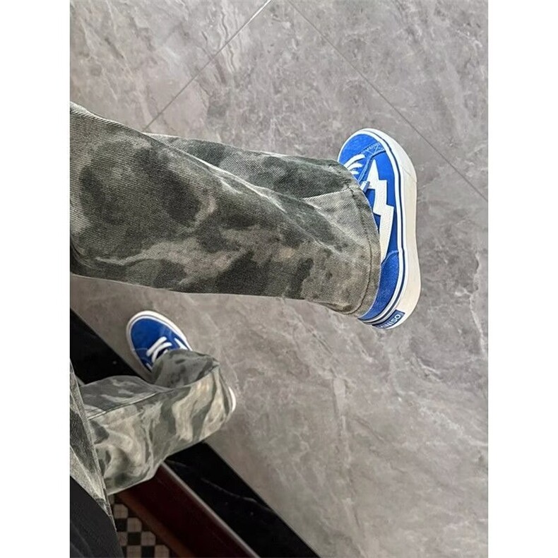 渐变小众牛仔裤男款春秋新款高街痞帅直筒微喇裤子NT73，男装牛仔裤，星座1116A（原606A-3）