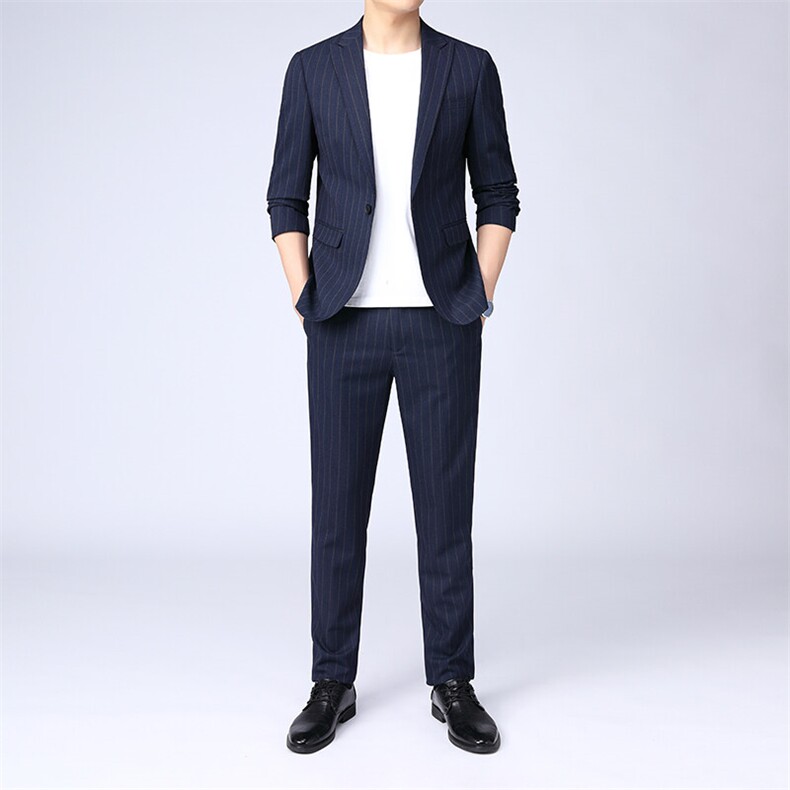 GDN5169四季款新款男士礼服西装修身商务休闲男装西服两件套装图片