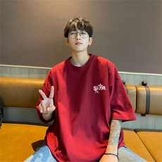 220g纯棉美式夏季短袖t恤男DT411-特批19控38，男装T恤，电商B370