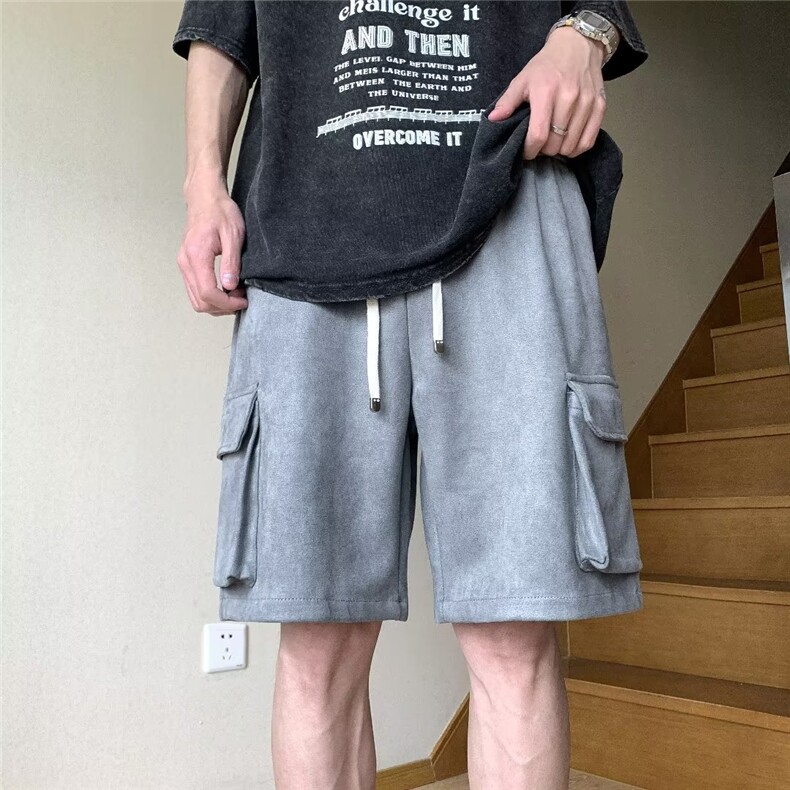 青春流行时尚潮牌男简约宽松型五分裤日系潮流百搭休闲裤潮春秋,男装休闲裤,星座716-4