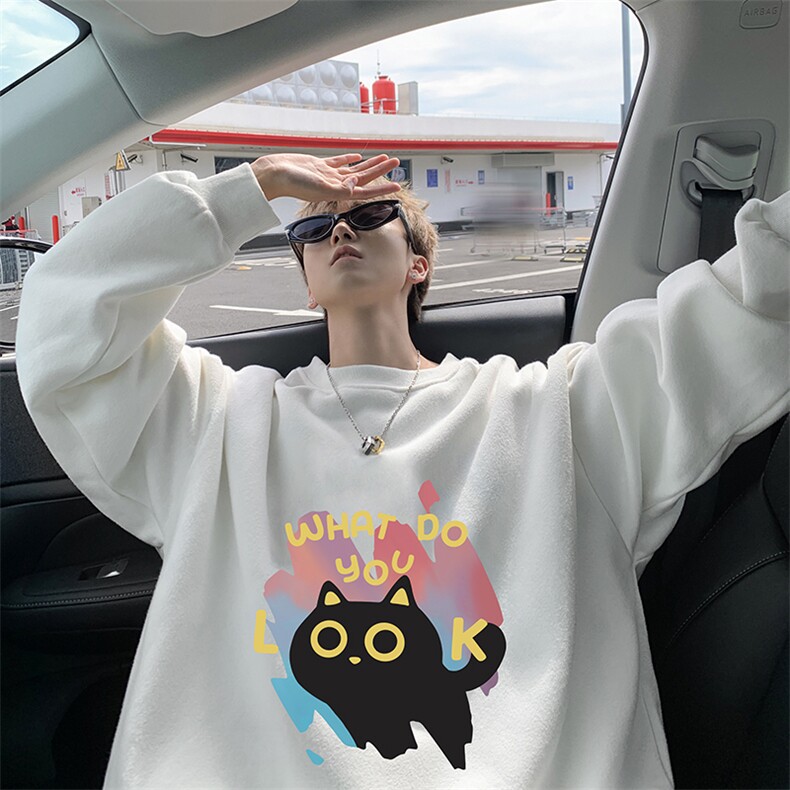 圆领卫衣男超大码胖子肥佬大号长袖t恤S6454-P28,男装卫衣,电商A040