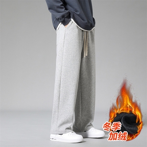 秋冬加绒加厚男裤休闲宽松ins卫裤束脚裤K206加绒P48图片