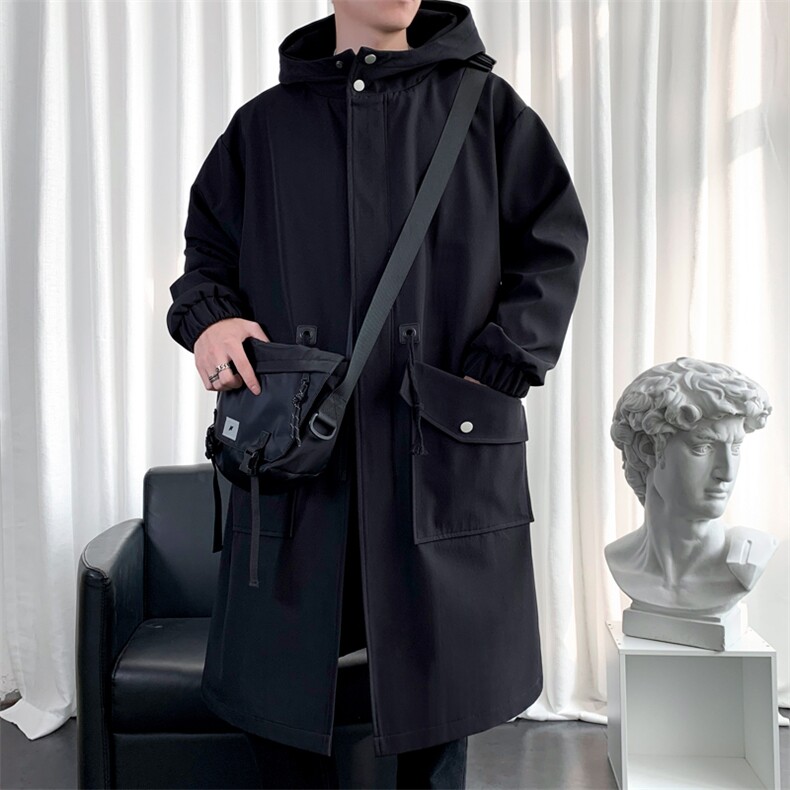 4W件长年冲锋风衣男中长款大衣夹克男F994薄P95加棉P110爆景2，男装风衣，星座401