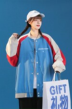 中性风2023秋季新款潮牌图案字母印花情侣棒球服G412p65控88，男装夹克，A247A