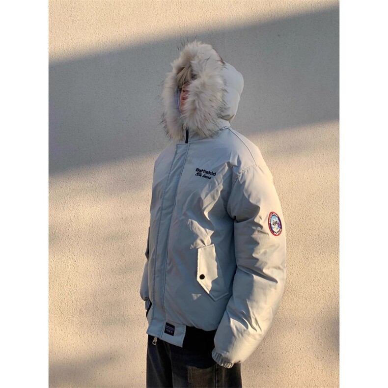 座山雕大毛领棉服派克服外套加厚棉衣棉袄MY076特P93,男装棉衣,星座908-1