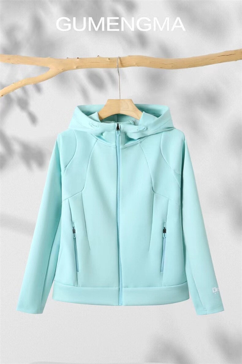 2025空气层轻盈针织运动上衣外套，女装衬衫，湘姗