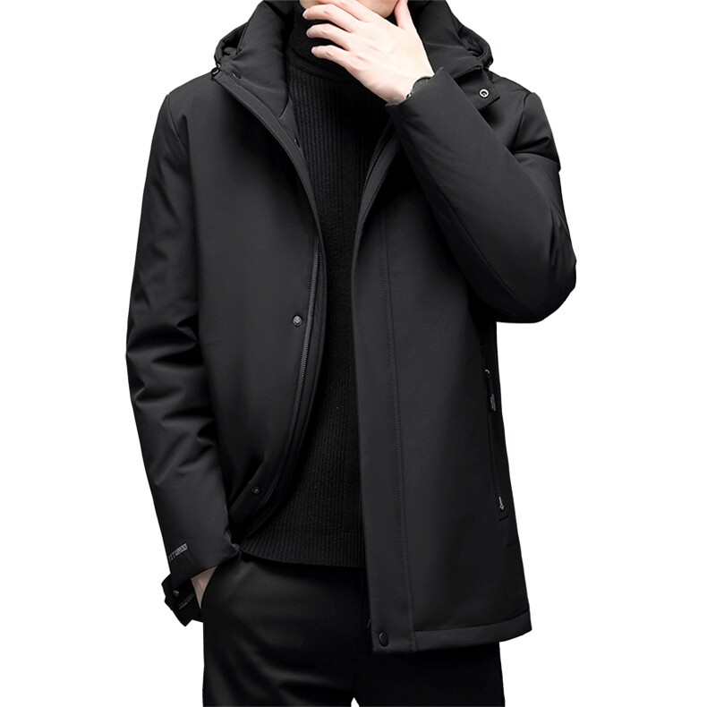 冬季男士时尚休闲保暖灰鸭绒中长款羽绒服外套YYYR3037-P300,男装羽绒服,钱塘6003A(原)4033A