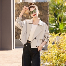 初春收腰短款外套女2025春秋新款今年流行爆款独特漂亮西装领上衣，女装短外套，姿衣坊