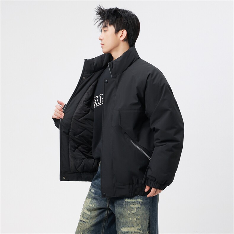 自家图有视频 加棉加厚潮牌防风防寒保暖立领外套棉服M2571p85图片