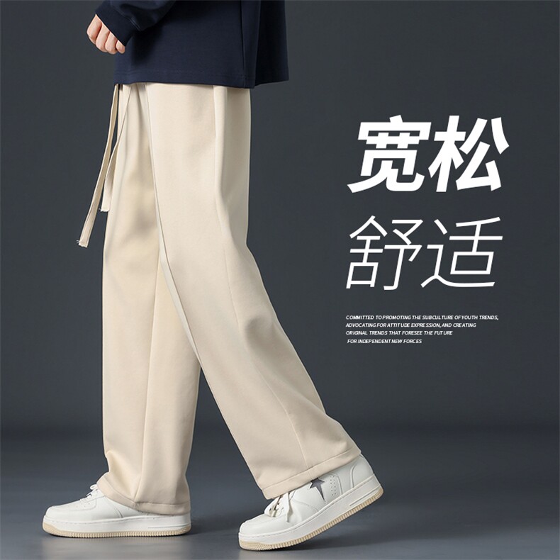 2025秋季休闲裤男宽松潮牌运动裤休闲束脚裤CK366P40图片