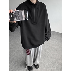 现货WY5532-P46特M-5XL高品质解构拉链立领卫衣，男装卫衣，电商D232