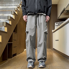 户外冲锋运动裤子男春夏2025新款休闲工装裤潮牌伞兵裤宽松直筒裤，男装休闲裤，星座914-1