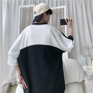 夏季宽松印花套装男T恤短裤两件套大码港风B299-X5356-P70控88图片