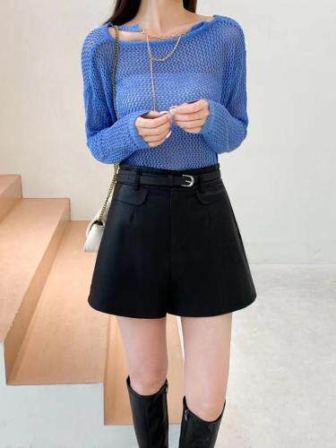 2066#补单款腰带皮短裤m—XX乚，其它，火爆地带