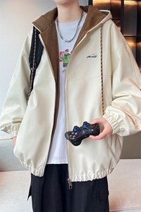 春秋季皮衣外套男女同款新款美式夹克XZ102B-1-JK2535P85图片