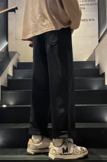 美式高街复古拼接宽松阔腿裤潮牌痞帅男B381-1/723P48，男装休闲裤，电商B381-1