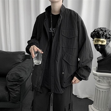 潮牌工装外套男韩版宽松百搭网红上衣ins潮流港风夹克sy051-p50，男装夹克，星座1008-2