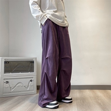 休闲裤男款2023秋季新款潮牌ins直筒裤宽松阔腿长裤K7358-P47，男装休闲裤，星座512-3