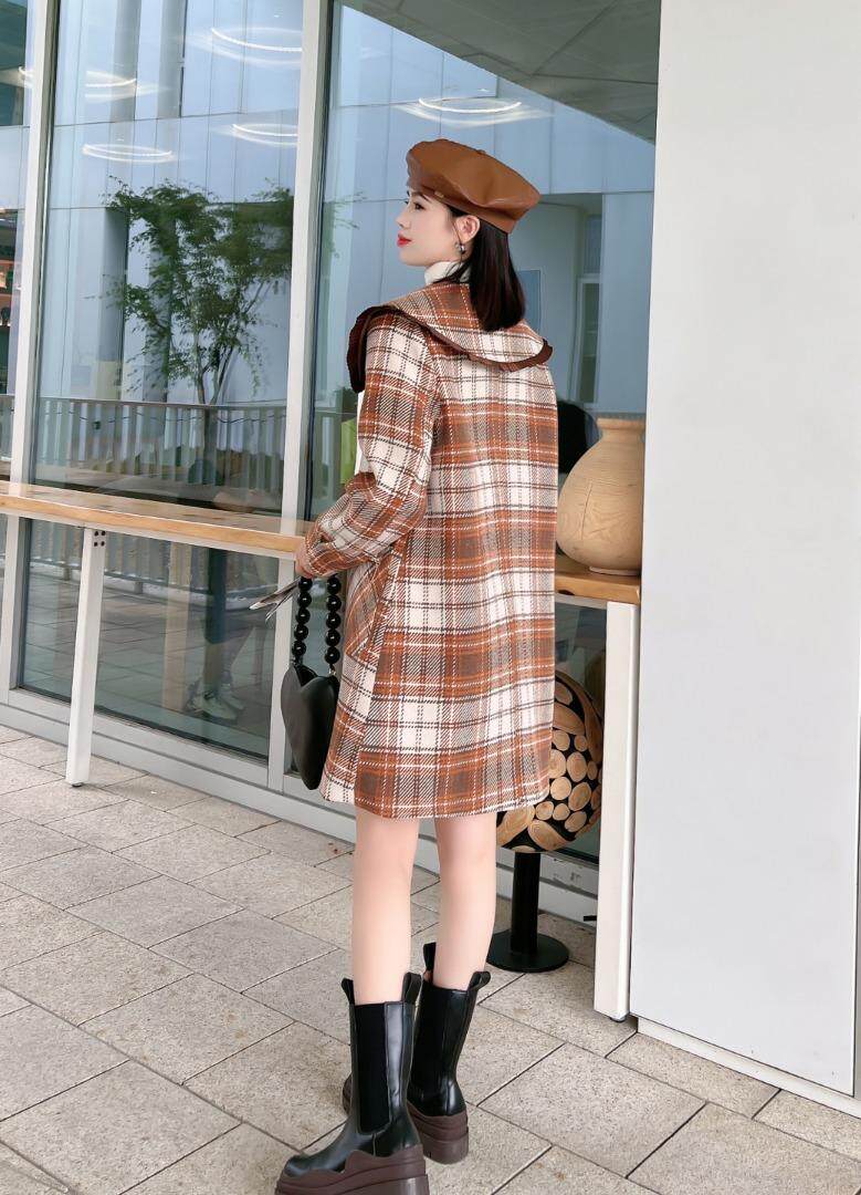 呢大衣娃娃领版两色三码MLXL，其它，票意情