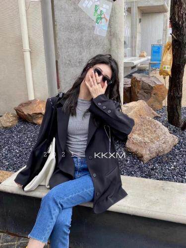 【现货】新款压明线西服外套，其它，可可西米