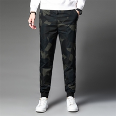 2023新款休闲羽绒男裤松紧腰白鸭绒中年男士棉裤TLM7706-P150，男装棉裤，电商B212（原钱塘6029）