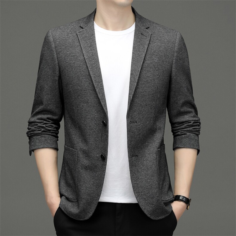 BF22612钱塘2020-2中年男士春秋新款百搭时尚简约西服货稳P165，男装西服，钱塘207-2