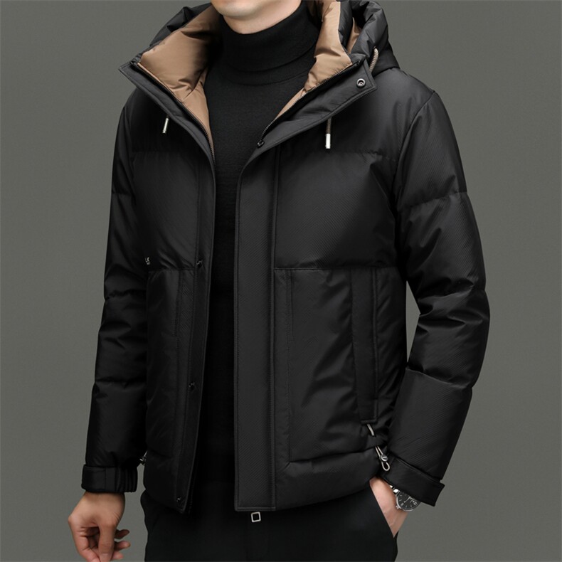 DF23928钱塘2020-2商务休闲百搭冬季厚款连帽中年男士羽绒服P290,男装羽绒服,钱塘207-2