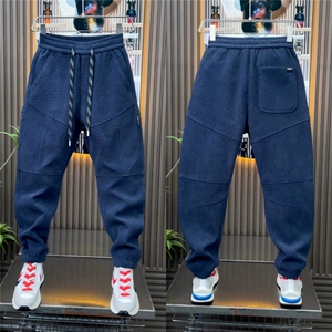 1506-1/K82281/P49男裤弹力男士百搭休闲裤精神小伙哈伦裤网红图片