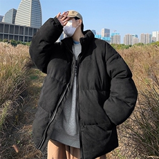 F584P90秋冬季高级棉服男生立领宽松大码棉衣港风复古袄子，男装棉衣，星座512-6