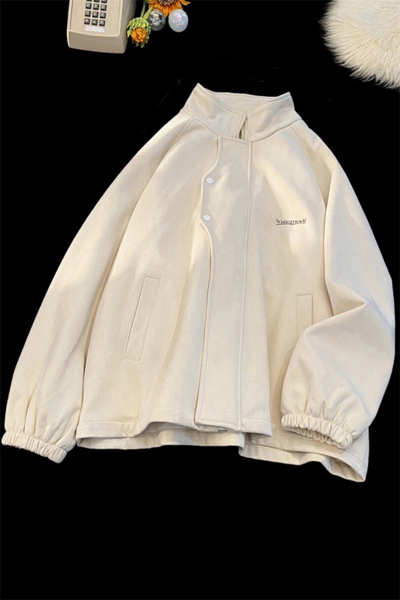 金属LOGO美式夹克衫潮男外套麂皮棒球服休闲冲锋衣6010-P60-控108,男装夹克,星座207