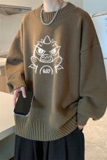半高领毛衣男士大码针织衫男毛线衣男M18361-P45加绒款-P65，男装针织衫/毛衣，电商A040